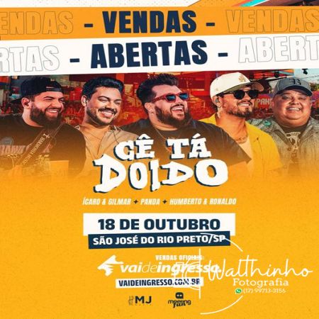 Cê Tá Doido Festival com Ícaro & Gilmar, Panda e Humberto & Ronaldo em São José do Rio Preto!