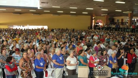 Missa de encerramento do 38° Encontro Feliz Idade By Agência TurisThermas Olimpia-SP 