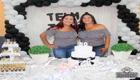 Aniversários de 50 anos Telma e Tânia Olimpia-SP 