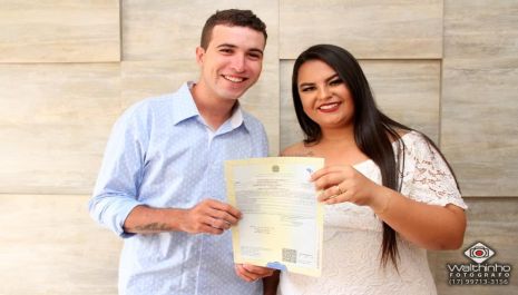 Casamento no Civil Ariane e Gustavo Olimpia-SP