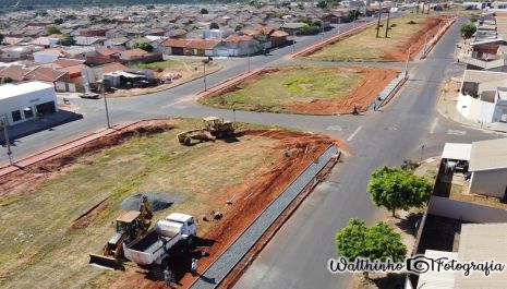 Pista de caminhada da região do bairro Morada Verde já está 50% concluída