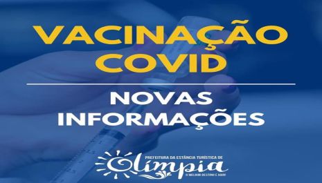 Olímpia libera vacinação de 60 anos já nesta terça-feira (04) e orienta sobre imunização de outros públicos