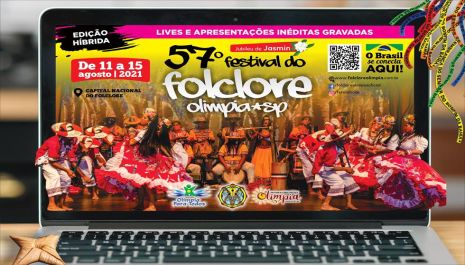 57º Festival do Folclore de Olímpia confraterniza a cultura de todo o país em transmissões online