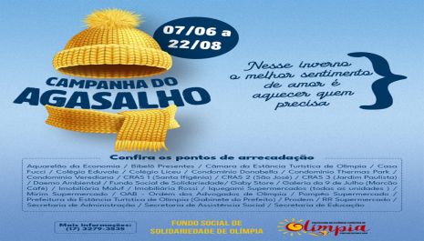 Campanha do Agasalho inicia entrega de doações e segue arrecadando peças até o próximo mês