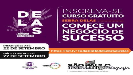 Assistência Social oferece cursos online de fortalecimento ao empreendedorismo feminino da pessoa com deficiência