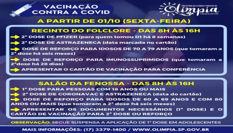 COMUNICADO VACINAÇÃO