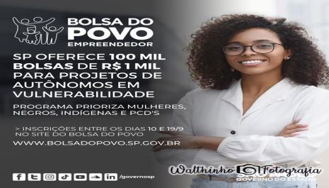 Inscrições do Programa Bolsa do Povo Empreendedor terminam dia 19 de setembro