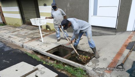 Prefeitura intensifica limpeza das galerias de água pluvial