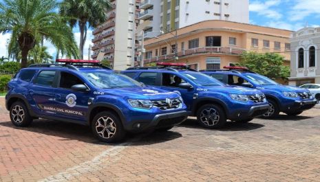 Guarda Municipal de Olímpia recebe novas viaturas para patrulhamento