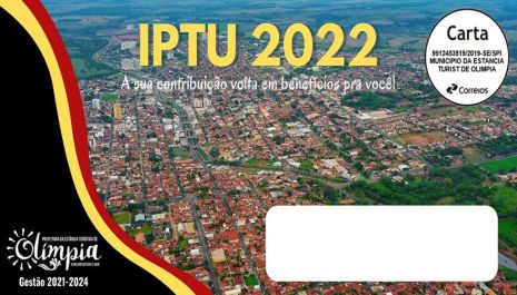 Carnês do IPTU 2022 e outros tributos começam a ser entregues nas residências