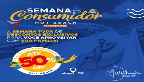 Semana do Consumidor do Hot Beach tem desconto de até 50%