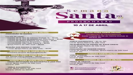 SEMANA SANTA TERÁ CAMINHADA DA FRATERNIDADE