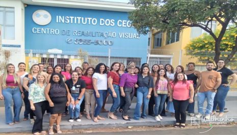 Educadores de Olímpia aprimoram técnicas para atendimento aos alunos com deficiência visual