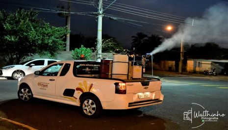 Saúde reforça nebulização veicular nos bairros e alerta sobre avanço da dengue em Olímpia