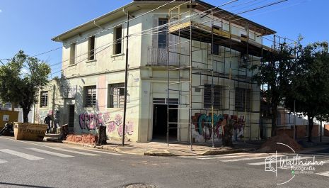 Antigo prédio do CREAS recebe obras de restauro e ampliação estrutural