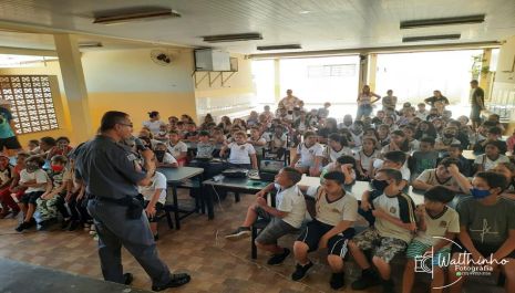 Polícia Militar realiza palestra nas escolas municipais contra o abuso sexual infantil