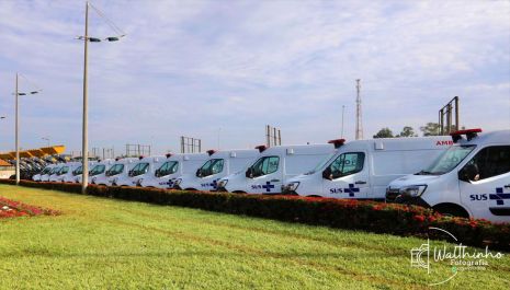 Olímpia é contemplada com recursos para diversas áreas, ambulâncias e novos maquinários do Governo do Estado