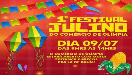 Comércio prepara 1º Festival Julino com horário especial, decoração temática e promoções neste sábado (09)