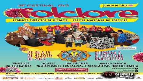 58º Festival do Folclore de Olímpia divulga programação gratuita de danças e atividades