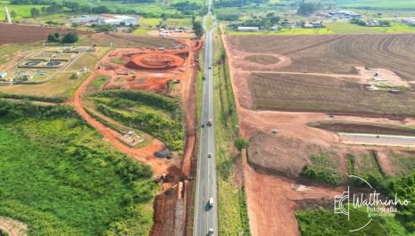 Novo trevo de Olímpia que liga Av. Benatti à Rodovia Assis Chateaubriand segue em obras