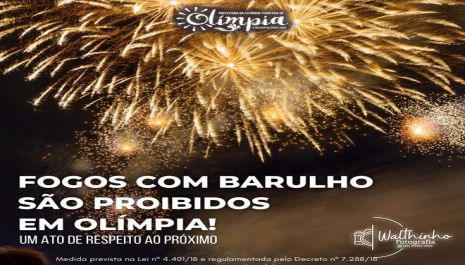 Prefeitura reforça orientação sobre soltura de fogos de artifício nas festividades de fim ano