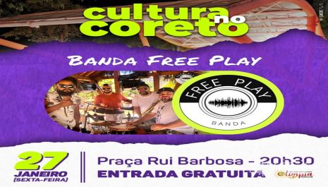 Primeiro “Cultura no Coreto” de 2023 traz show para quem curte rock nacional e MPB