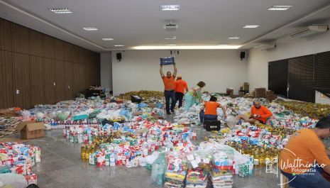 Promoção do Thermas dos Laranjais bate recorde e arrecada 205 toneladas de alimentos