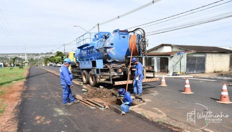 Limpeza de galerias e recolhimento de entulhos são intensificados nos bairros de Olímpia