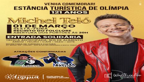 Troca dos convites para o show dos 121 de Olímpia começa nesta sexta-feira (16)