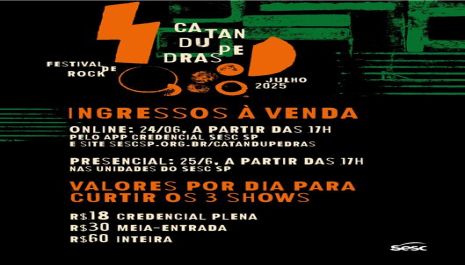 SESC CATANDUVA ABRE AS VENDAS PARA O CATANDUPEDRAS