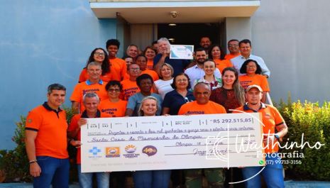 Thermas Social celebra arrecadação recorde para a Santa Casa de Olímpia no FEFOL