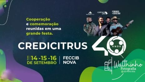 Credicitrus 40 anos em Bebedouro -SP Apresenta Alexandre Pires,Gustavo Lima e Fernando e Sorocaba 