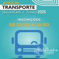 Inscrições para auxílio-transporte universitário de 2025 abrem a partir de 1º de fevereiro